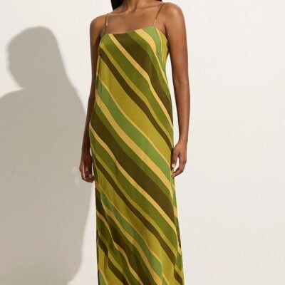 Faithfull The Brand Muni Maxi Dress Cisco Stripe Palm - Image 1