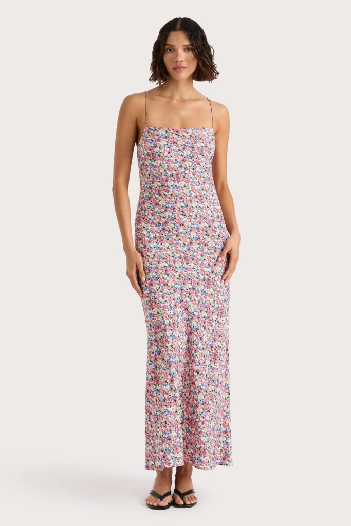 Faithfull The Brand Lusia Midi Dress Valerie Floral Multi - Image 1