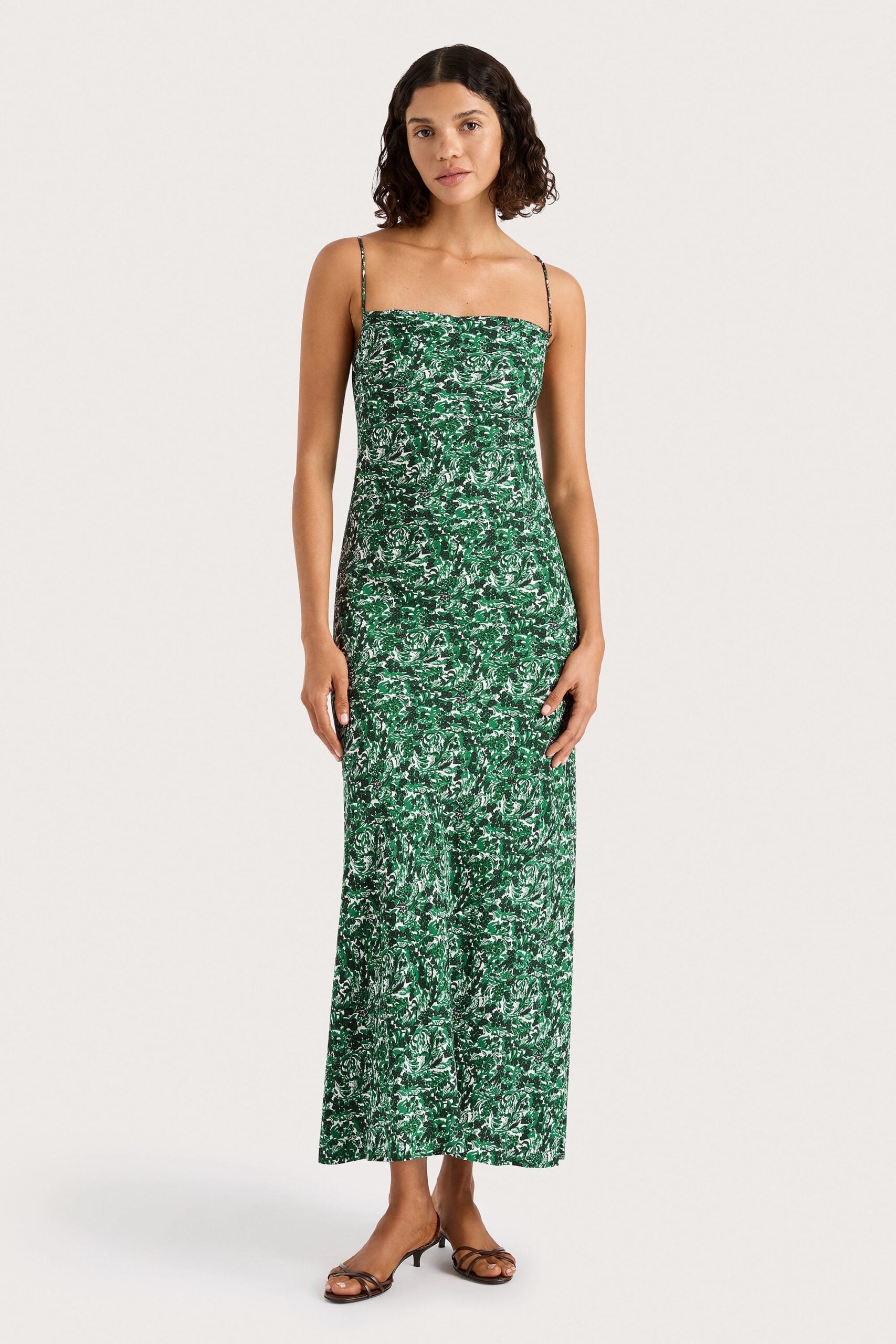Faithfull The Brand Lusia Maxi Dress Oak - Image 1