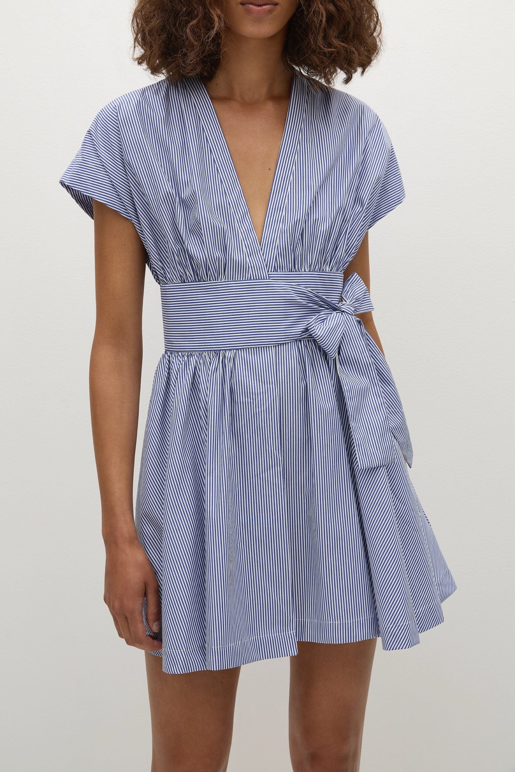 MNFTB191026063544308_2 Faithfull The Brand Lova Mini Dress Helle Stripe Vintage Navy - Image 2