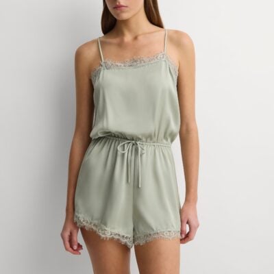 Faithfull The Brand Patia Playsuit Pistachio - Image 2