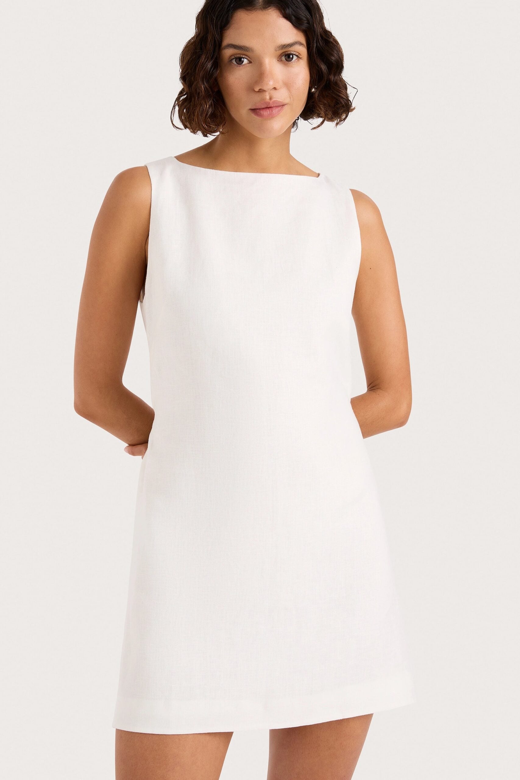 MNFTB261026071452037_2 Faithfull The Brand Kelly Mini Dress White - Image 2
