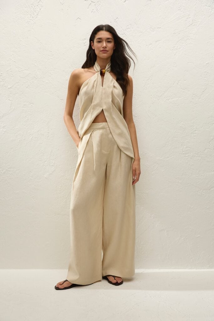 Faithfull The Brand Sofia Trouser Panna - Image 1
