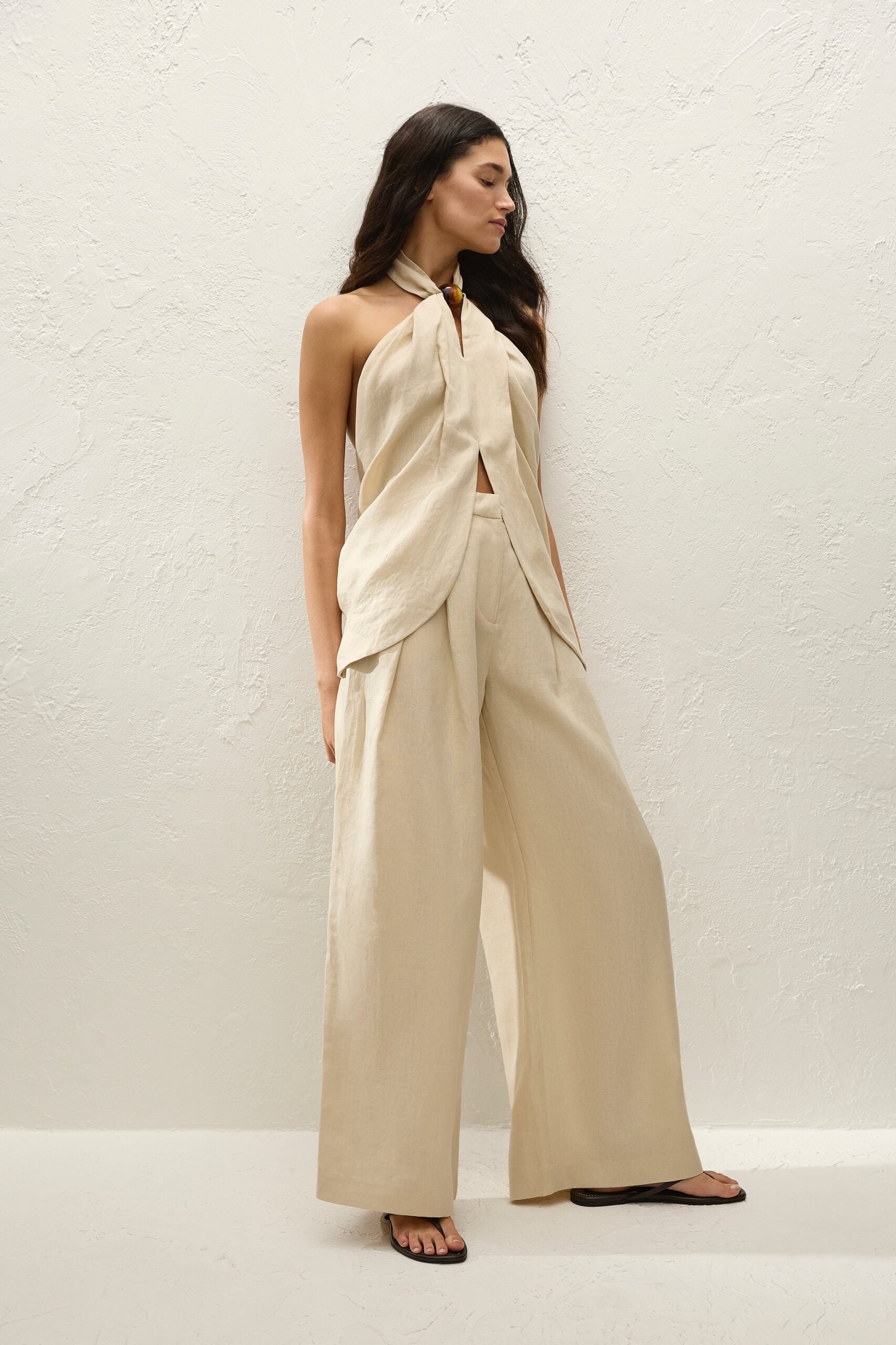 Faithfull The Brand Sofia Trouser Panna - Image 3