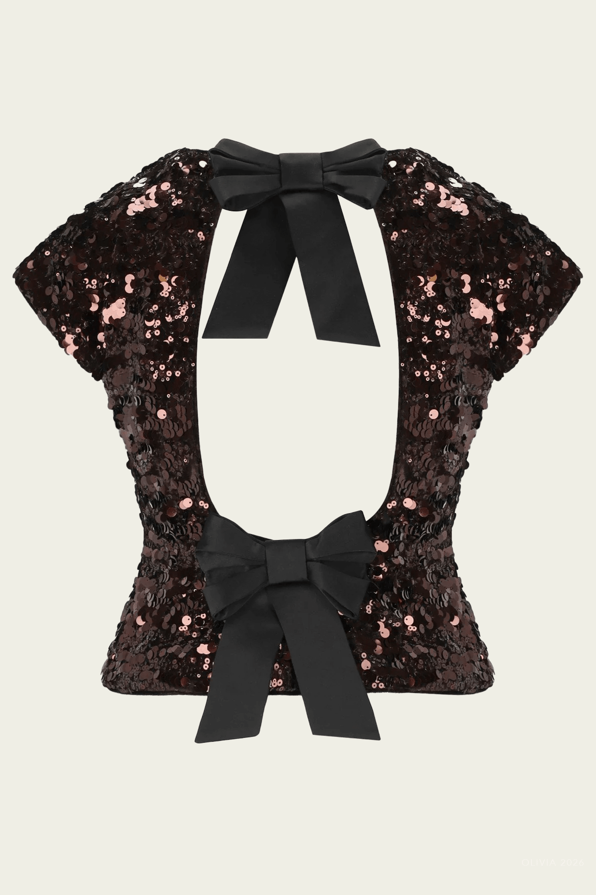 MNGANN051026013042291_2 GANNI Velvet Sequin Top - Image 2