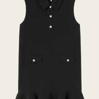 GANNI Twill Suiting Mini Dress - Image 1