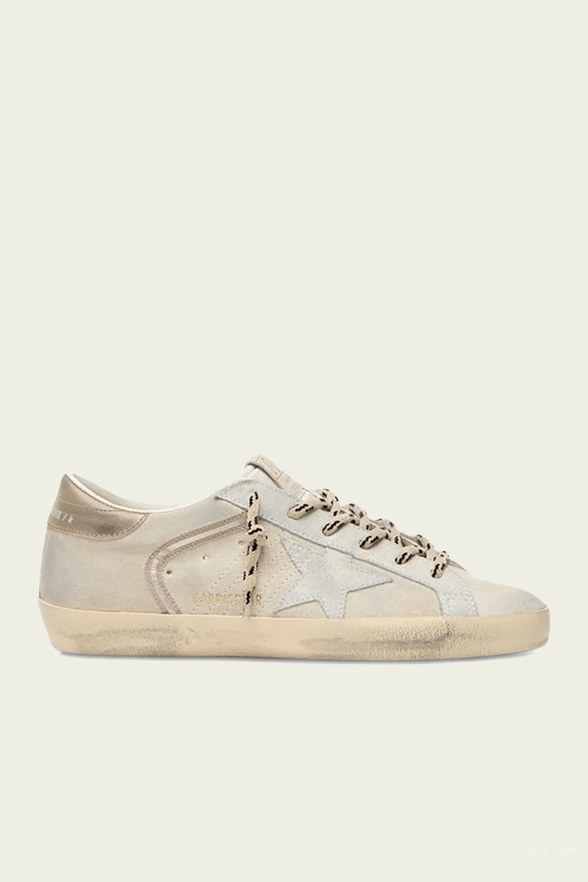 Golden Goose Super-Star Beige Suede Leather Sneaker - Image 1