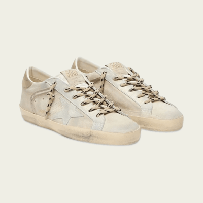 Golden Goose Super-Star Beige Suede Leather Sneaker - Image 2