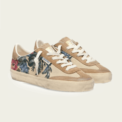 Golden Goose Soul-Star Floral-Print Canvas Sneaker - Image 2