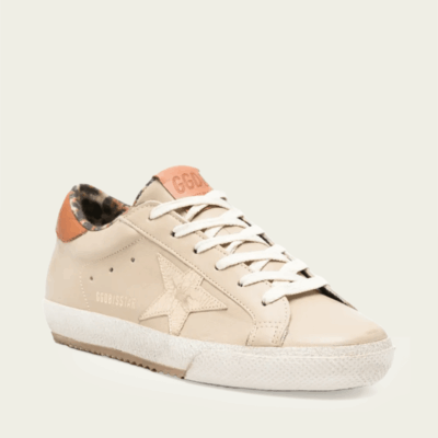 Golden Goose Super-Star Beige Platinum Leather Sneaker - Image 2