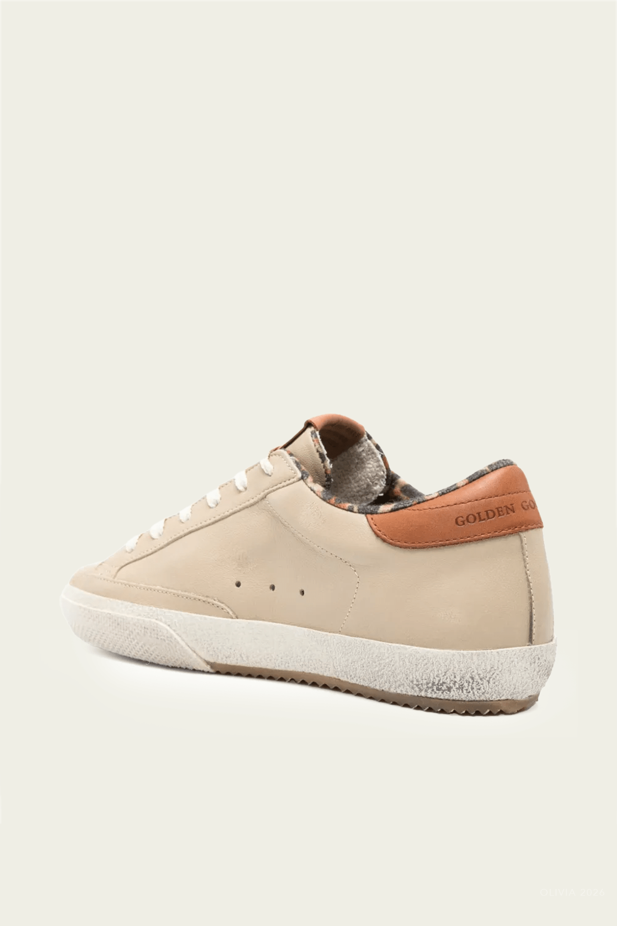 MNGOLD051026012821277_3 Golden Goose Super-Star Beige Platinum Leather Sneaker - Image 3