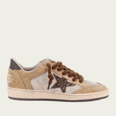 Golden Goose Ball-Star Brown Camel Suede Leather Sneaker - Image 1
