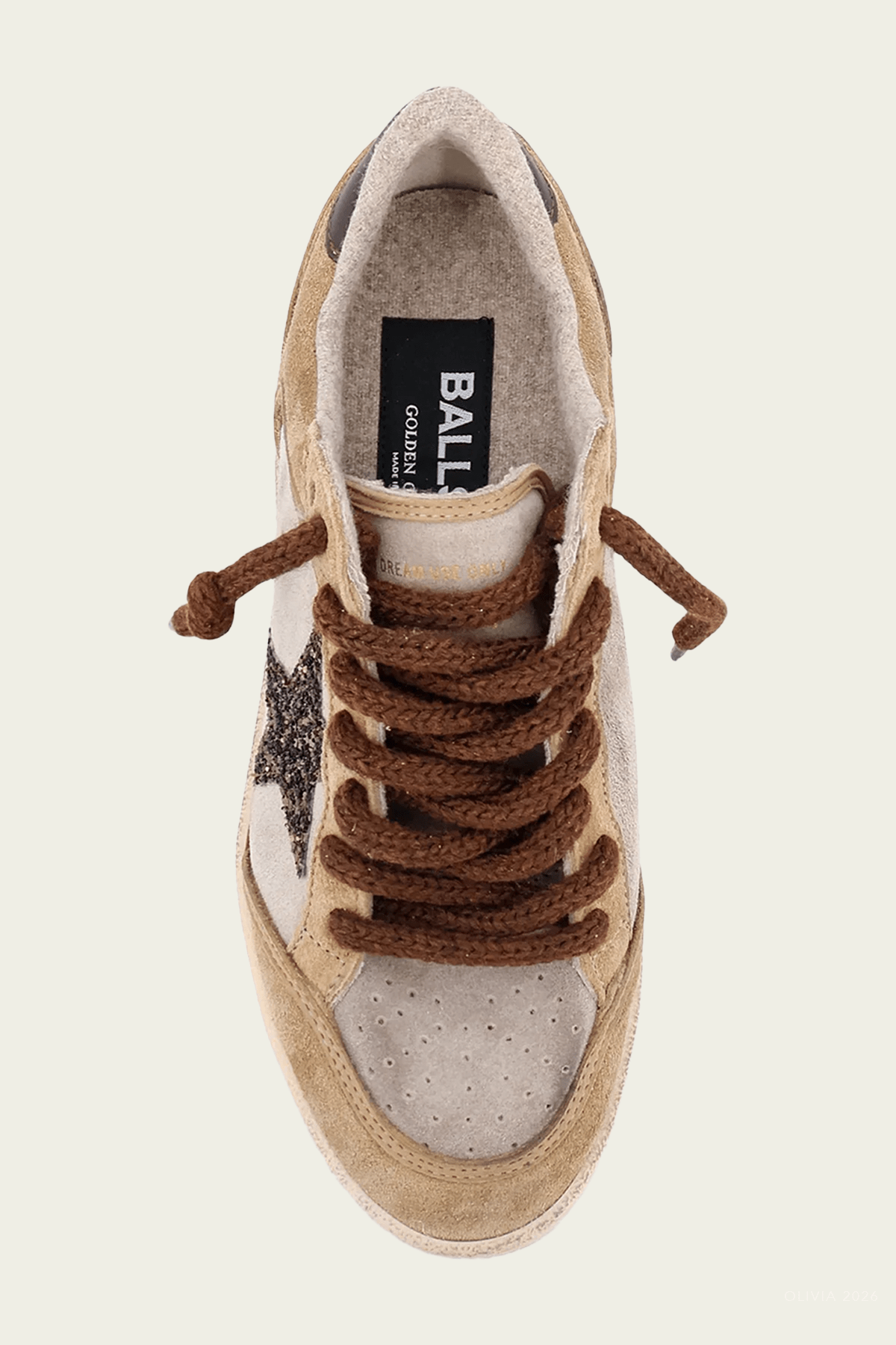 MNGOLD051026012821279_3 Golden Goose Ball-Star Brown Camel Suede Leather Sneaker - Image 3
