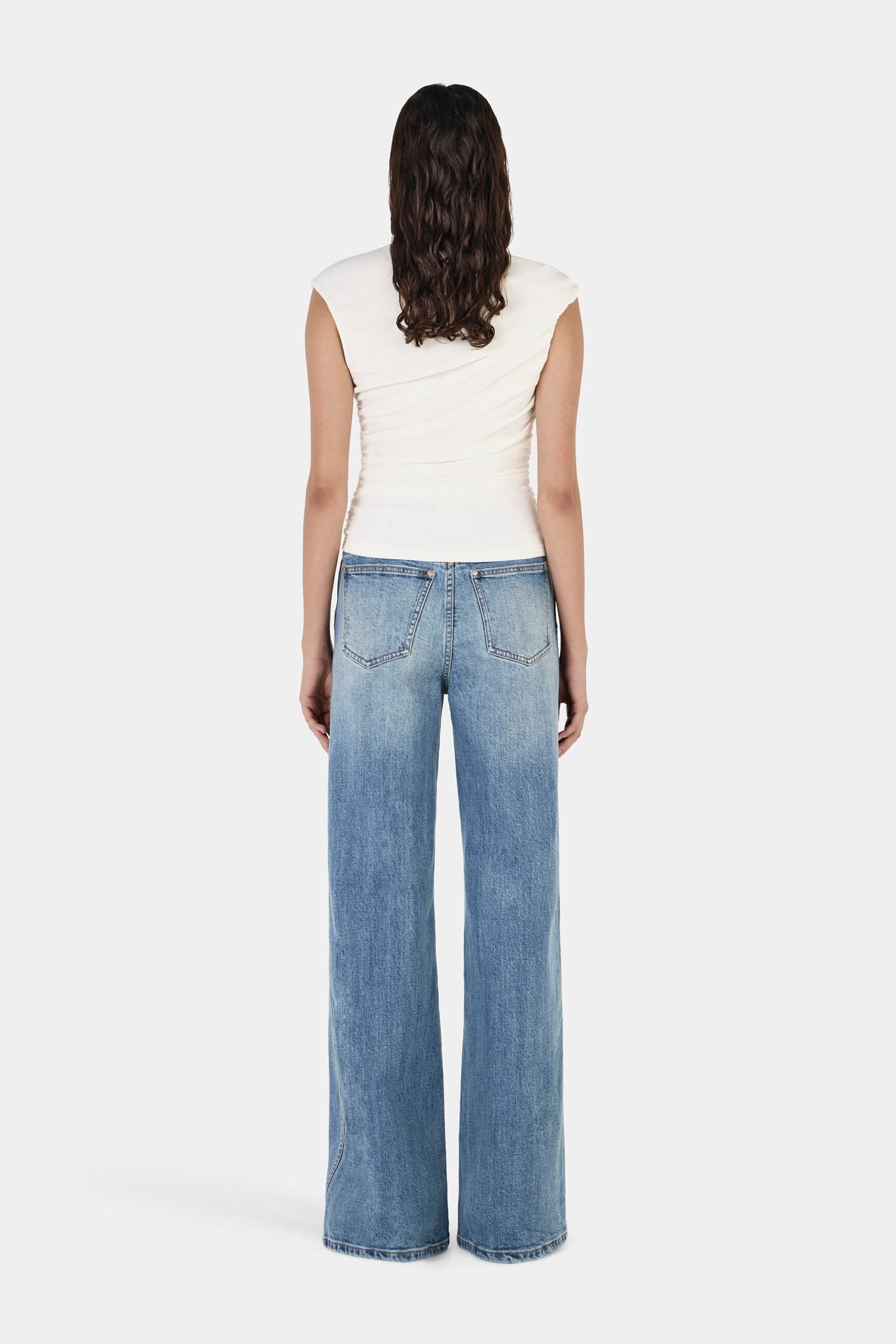 MNHAG051026015908015_3 Hansen & Gretel Sago Draped Top Ivory - Image 3