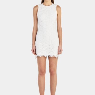 Hansen & Gretel Rio Lace Mini Dress Ivory - Image 1