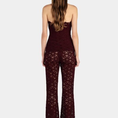 Hansen & Gretel Pyper Lace Pant Wine - Image 2