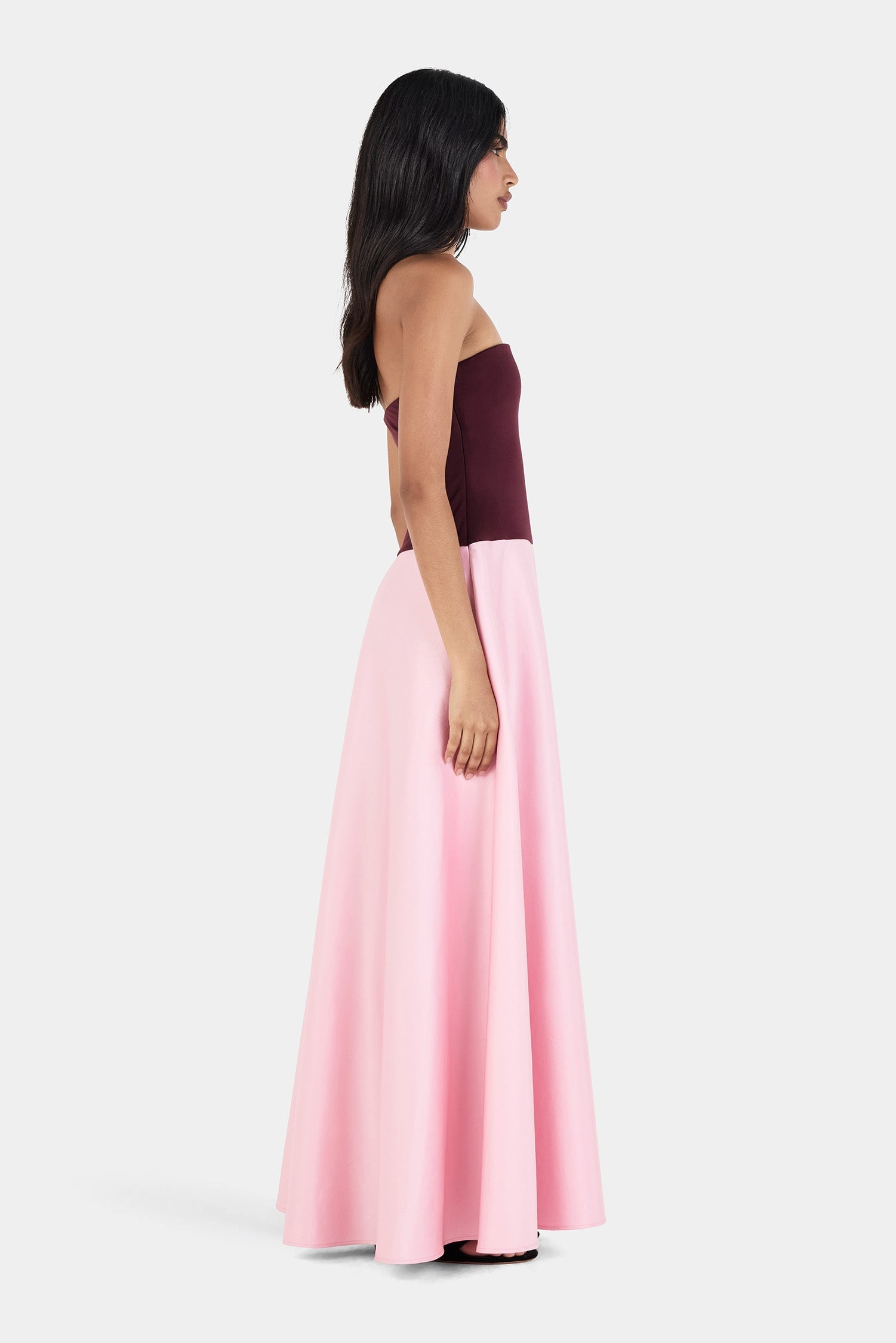 MNHAG051026015908023_3 Hansen & Gretel Mona Maxi Dress Wine/Pink - Image 3