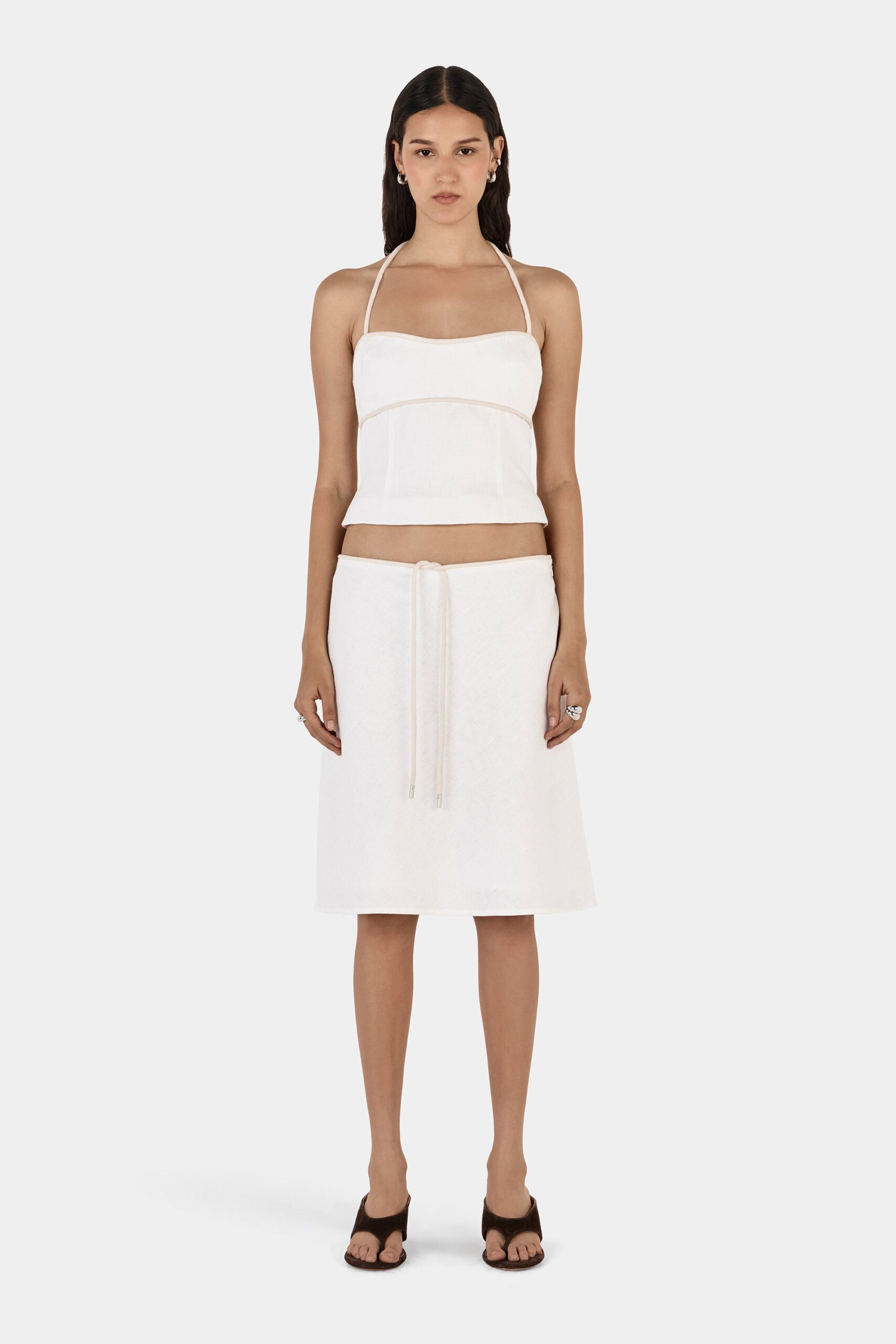 Hansen & Gretel Meike Corset Top Ivory - Image 3