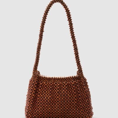 Hansen & Gretel Madera Bead Bag Brown - Image 1