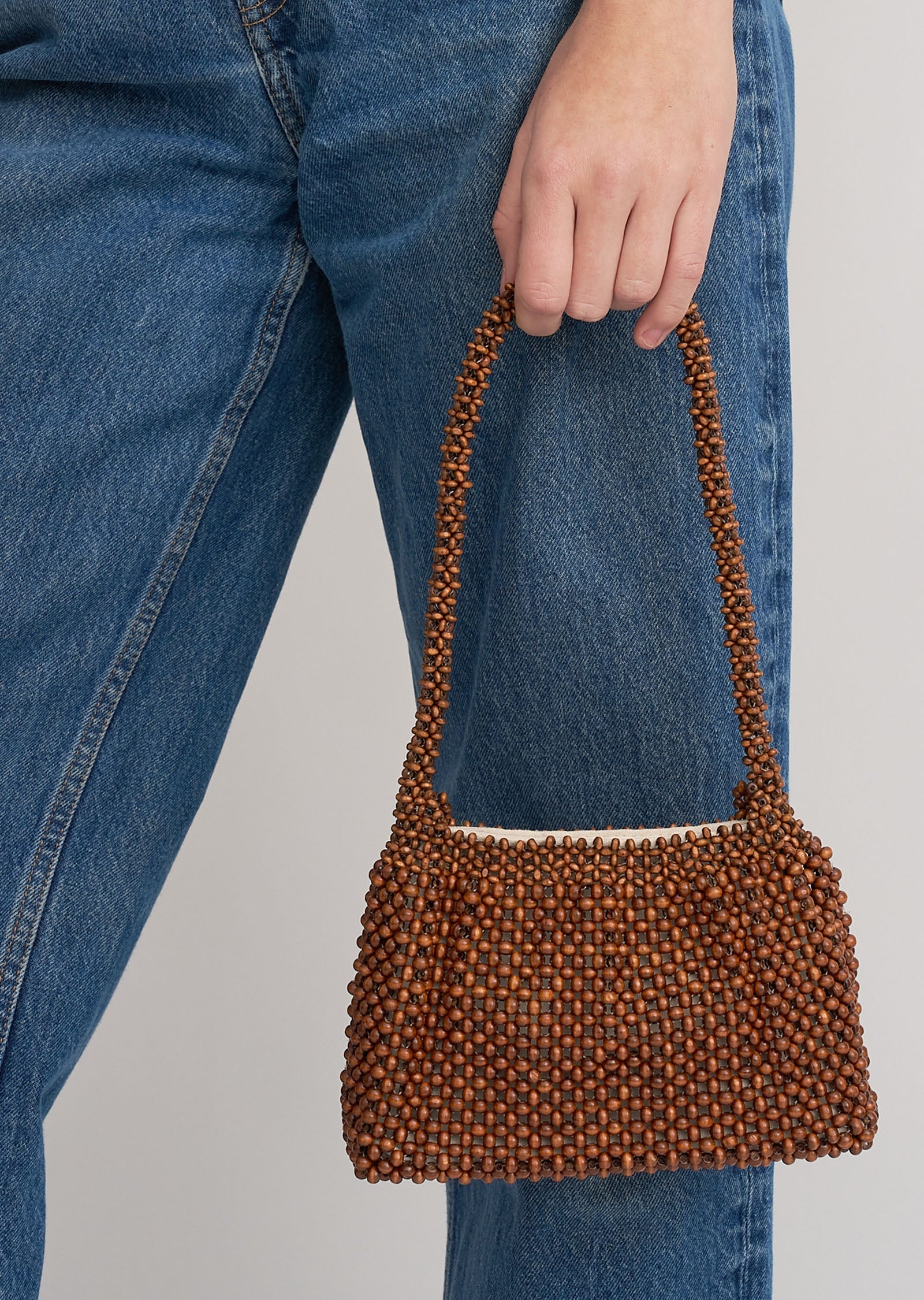 MNHAG051026015908029_2 Hansen & Gretel Madera Bead Bag Brown - Image 2