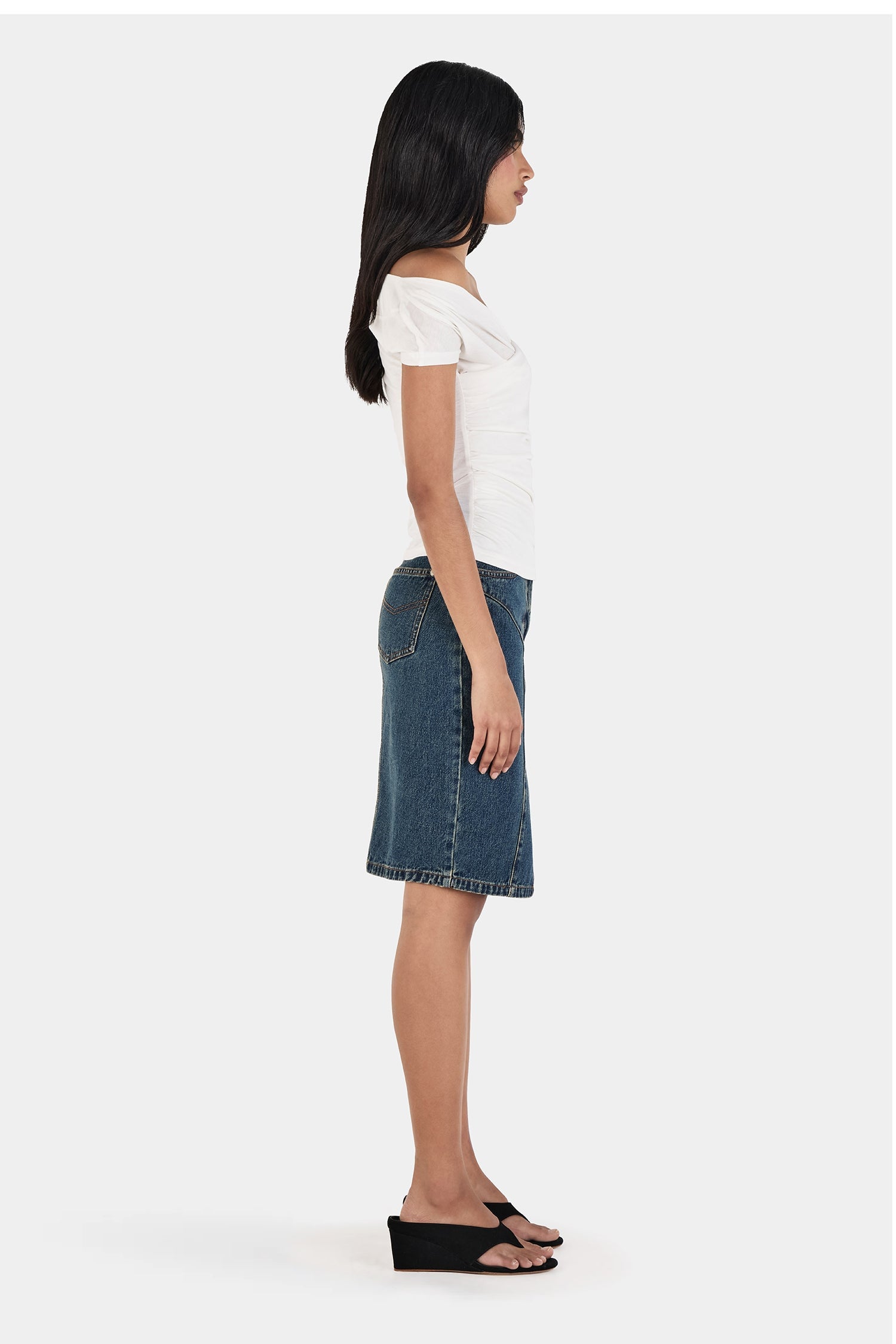 Hansen & Gretel Jax Jersey Top Ivory - Image 3