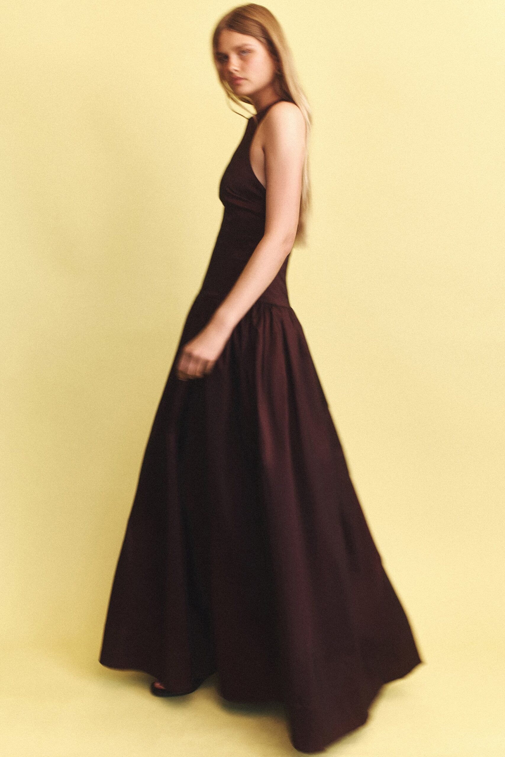 MNHAG051026015908040_3 Hansen & Gretel Iris Taffeta Gown Choc - Image 3