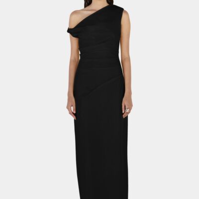 Hansen & Gretel Farris Dress Black - Image 1