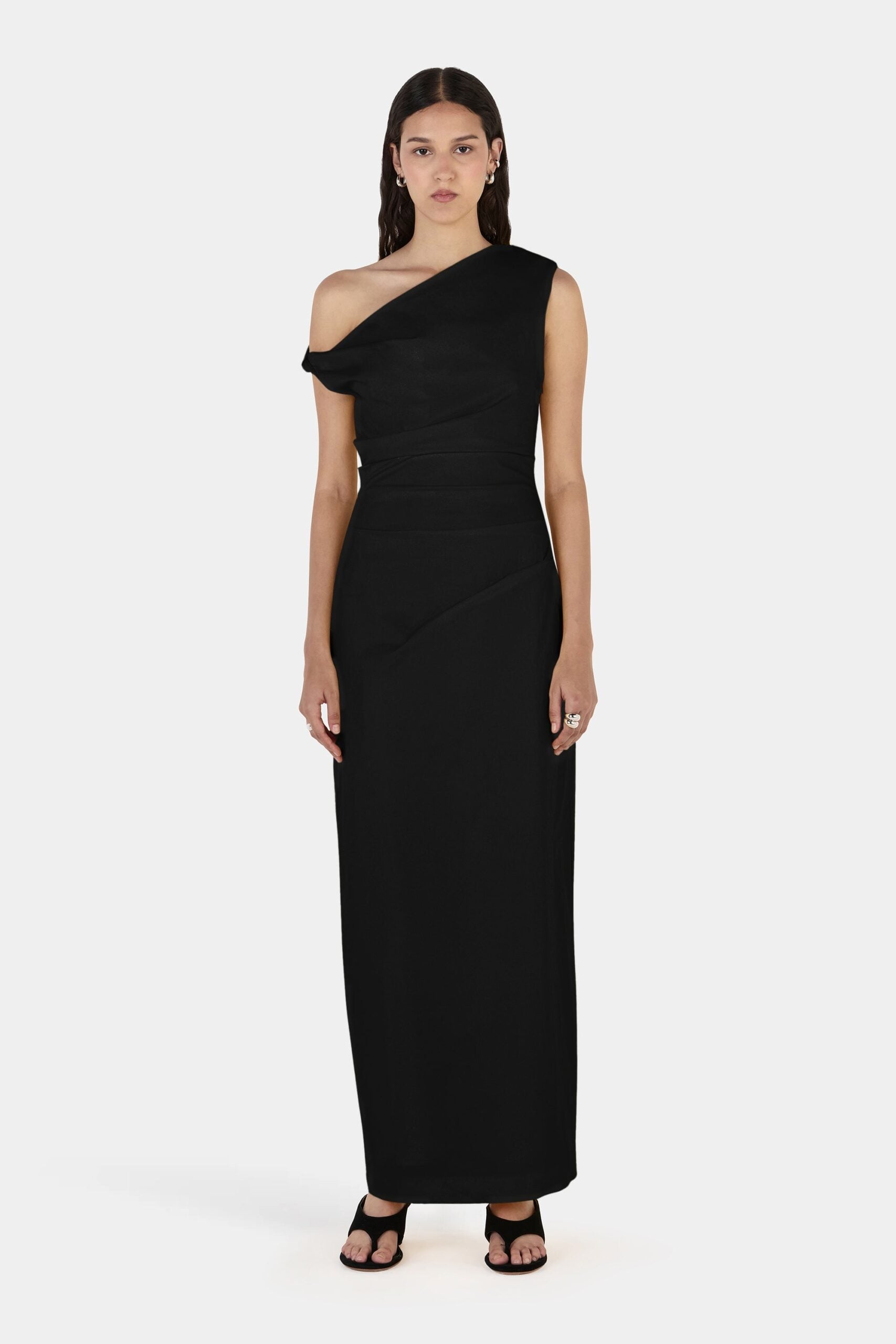 Hansen & Gretel Farris Dress Black - Image 1