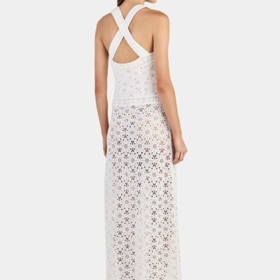 Hansen & Gretel Cody Crochet Maxi Dress Ivory - Image 2