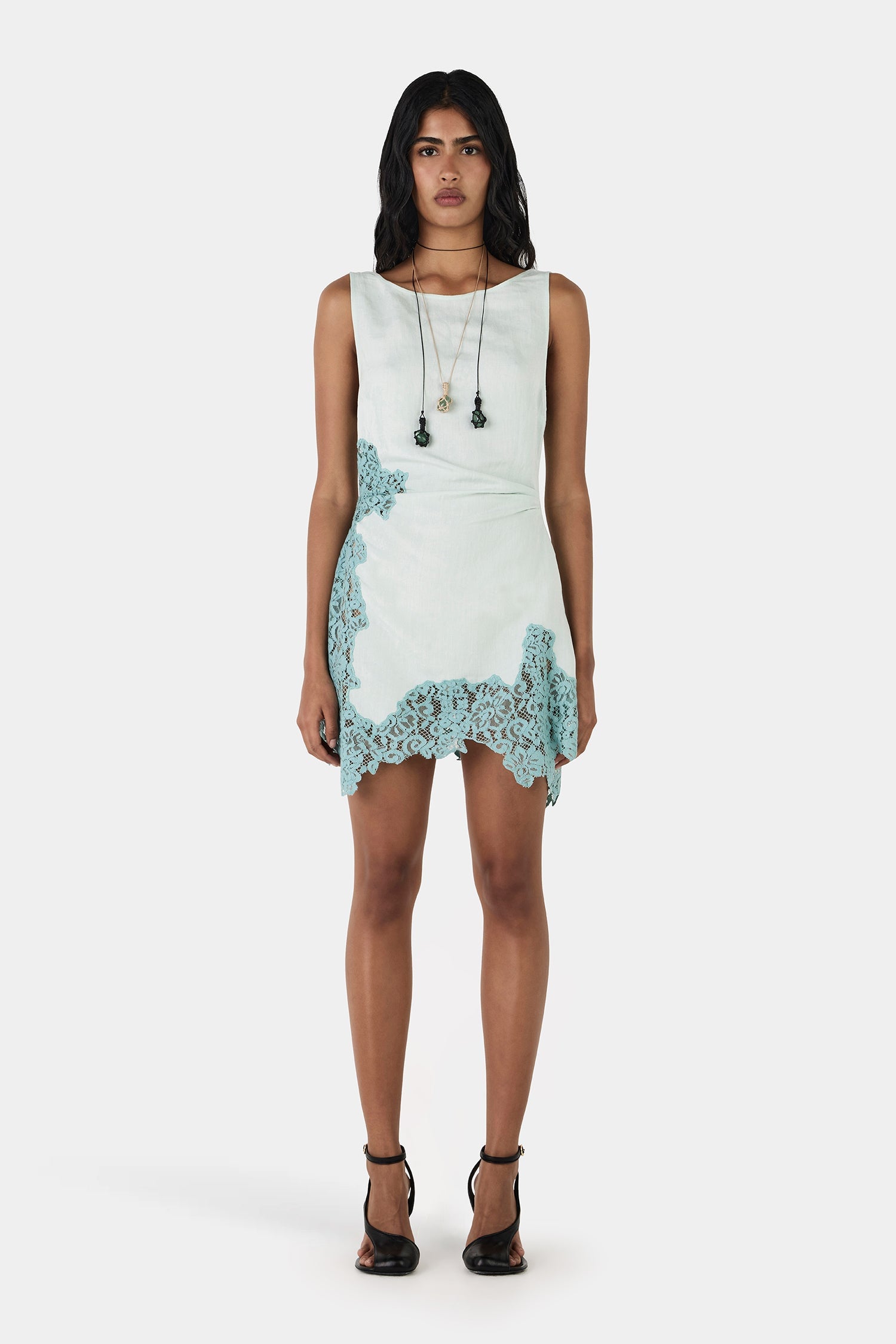 Hansen & Gretel Cleo Mini Dress Seaspray - Image 1