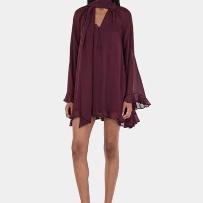 Hansen & Gretel Willow Mini Dress Pinot - Image 1