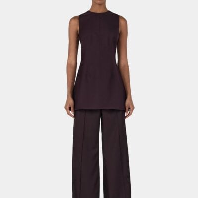 Hansen & Gretel Trellis Tunic Plum - Image 1