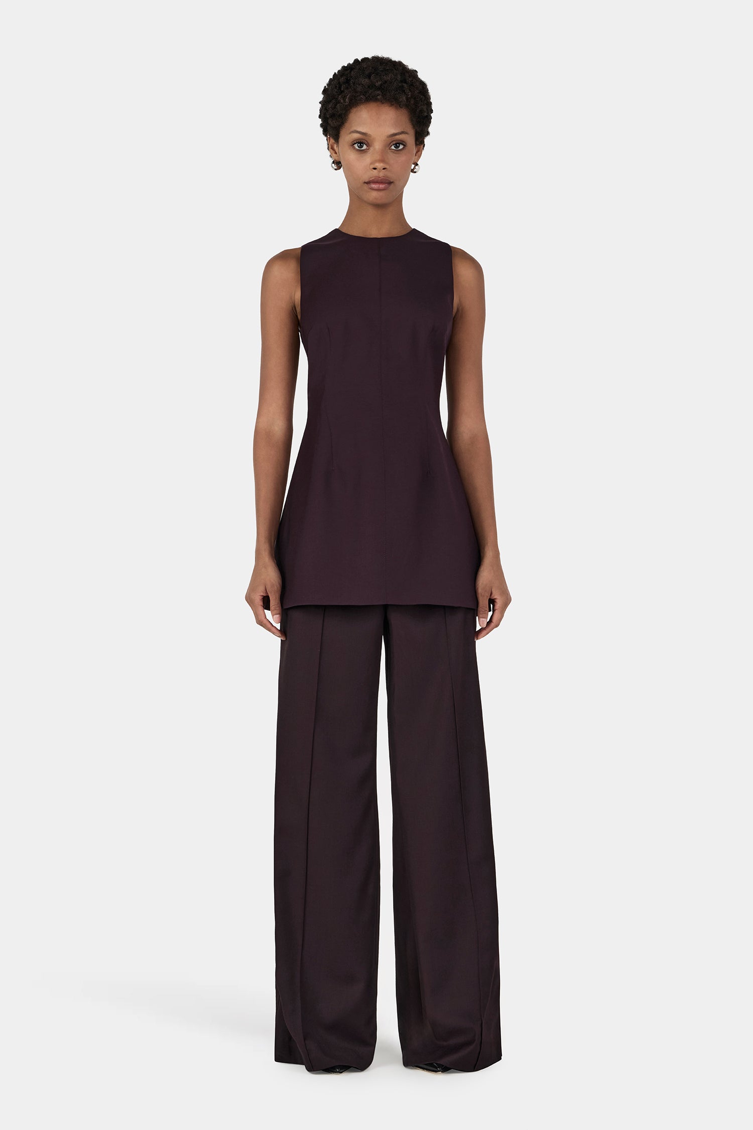 Hansen & Gretel Trellis Tunic Plum - Image 1