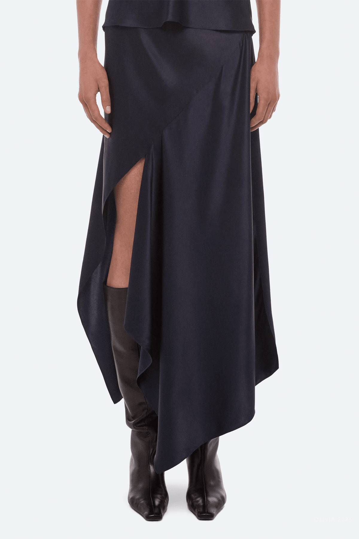 Helmut Lang Silk Slip Skirt - Image 2