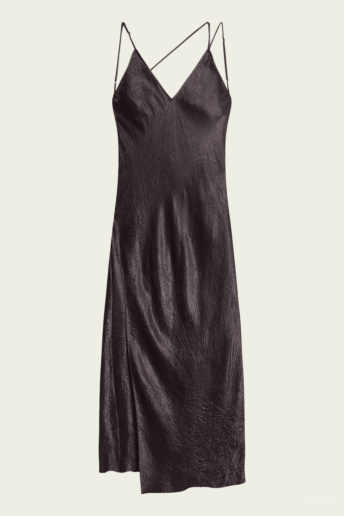 Helmut Lang Crinkle Slip Dress - Image 1