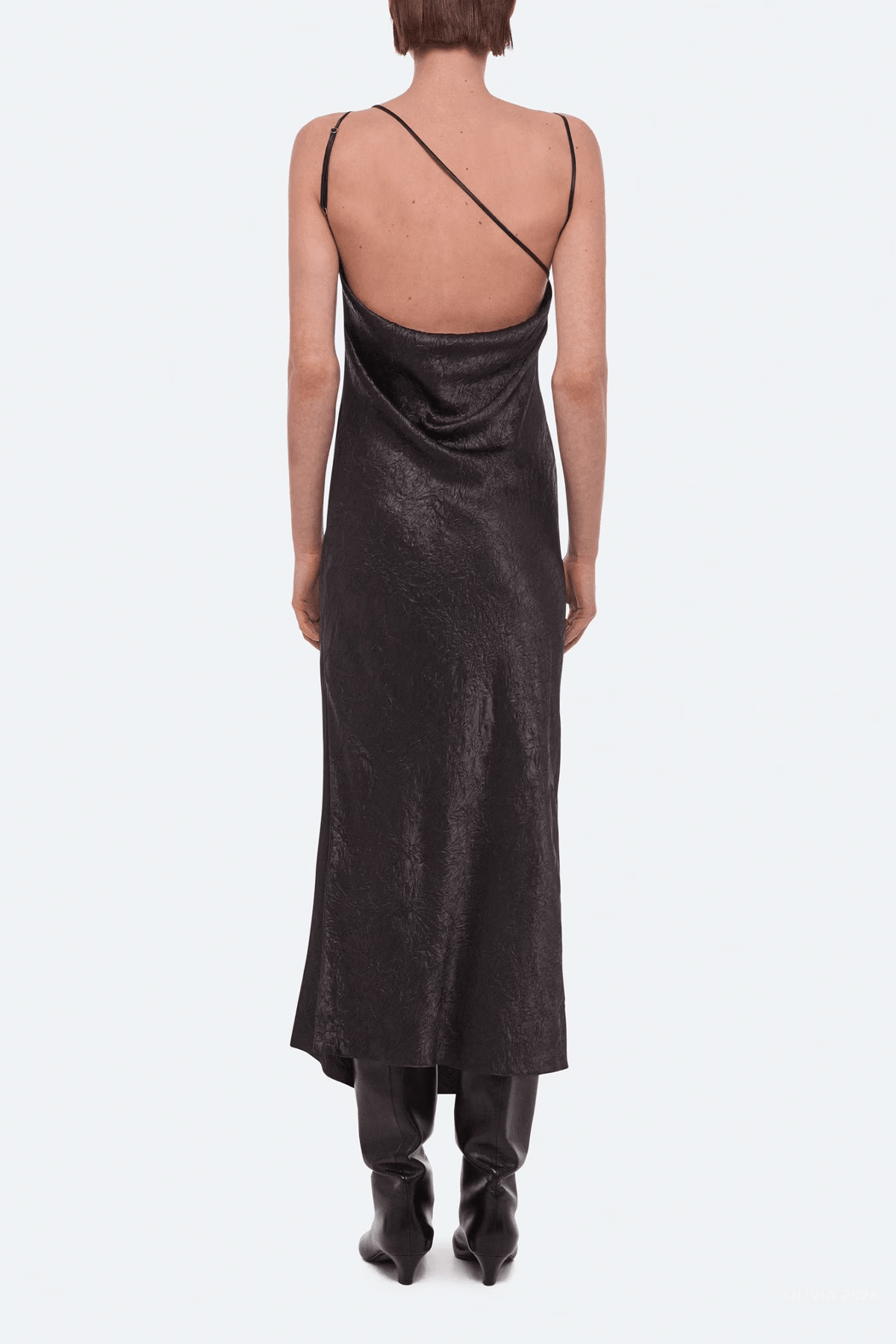 MNHELM041026050703392_3 Helmut Lang Crinkle Slip Dress - Image 3