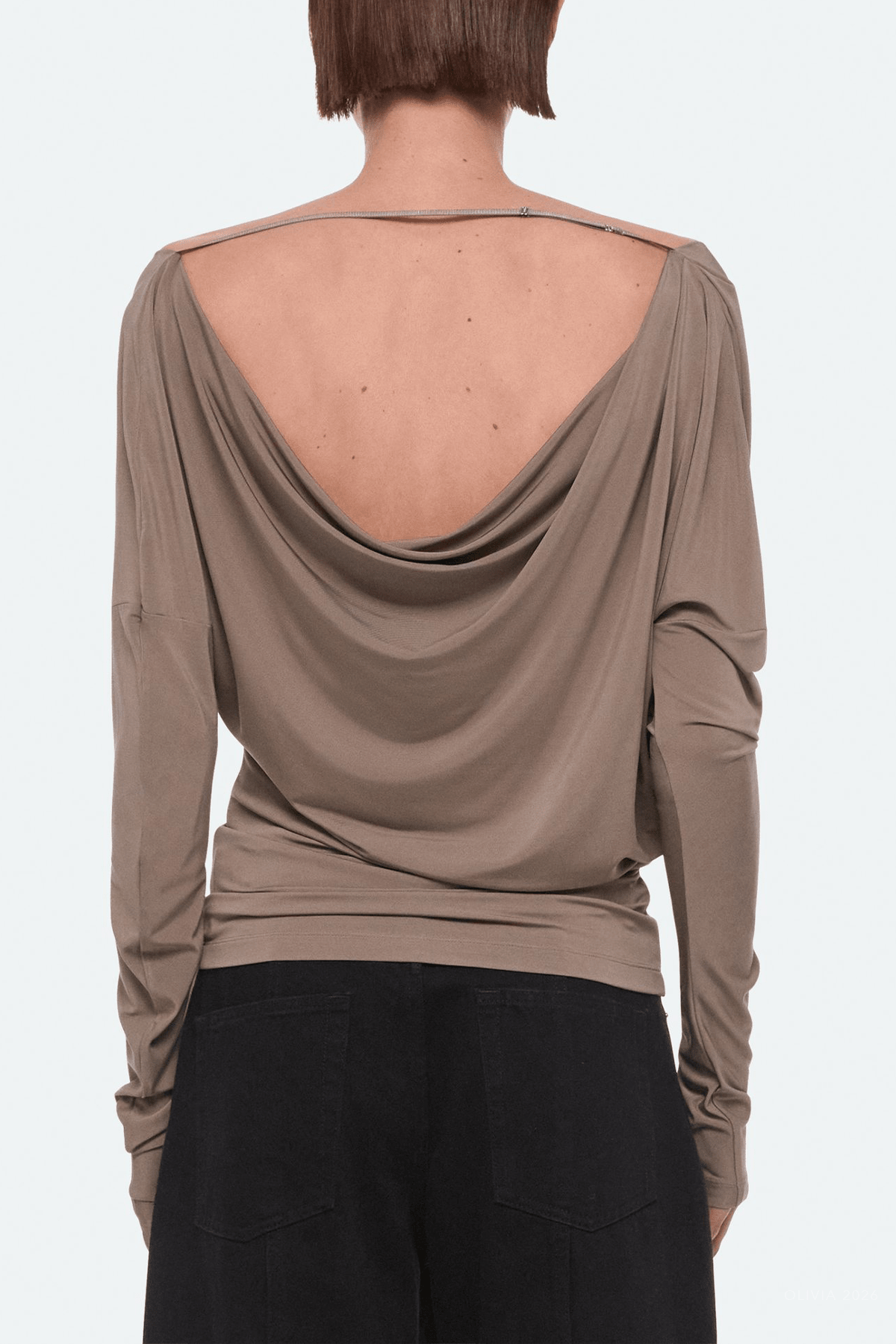 MNHELM041026050703396_3 Helmut Lang Cowl Long-Sleeve Top - Image 3