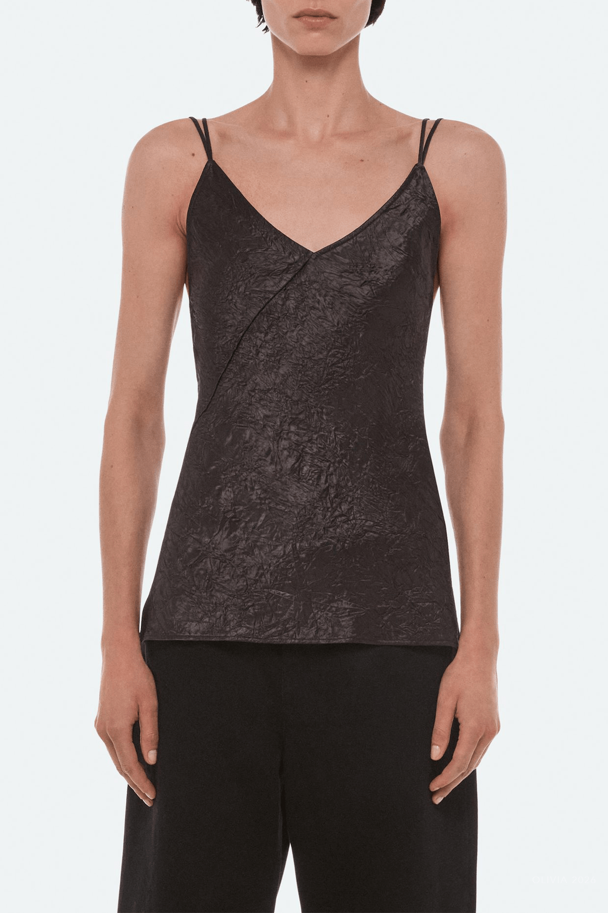 MNHELM041026050703403_2 Helmut Lang Crinkle Slip Top - Image 2