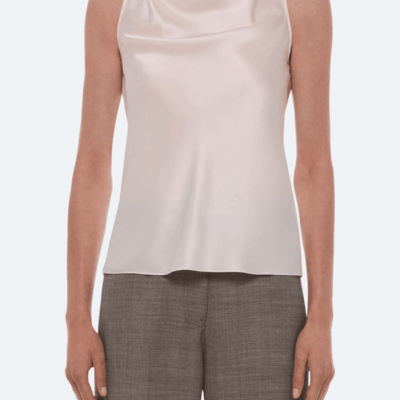 Helmut Lang Silk Tie-Neck Top - Image 2