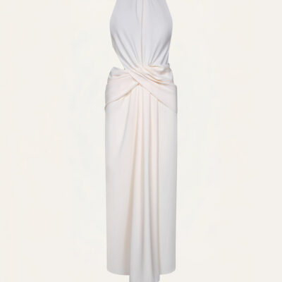 Johanna Ortiz Retro Drape Dress - Image 1