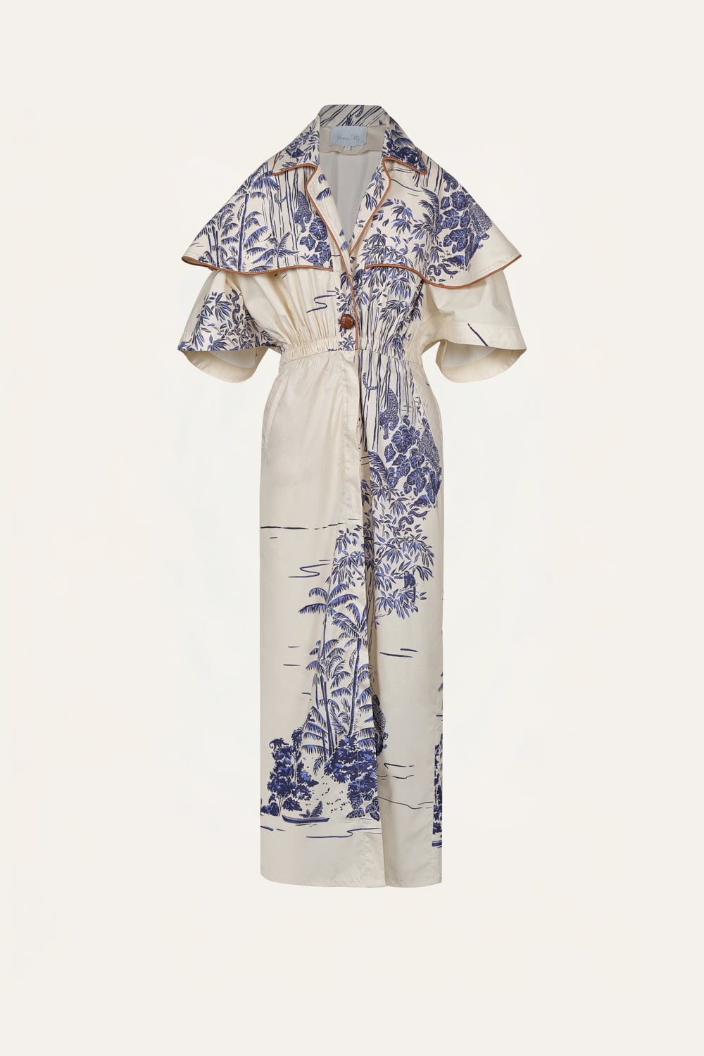 Johanna Ortiz Paper Flower Trenchcoat - Image 1