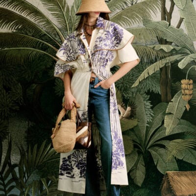 Johanna Ortiz Paper Flower Trenchcoat - Image 2