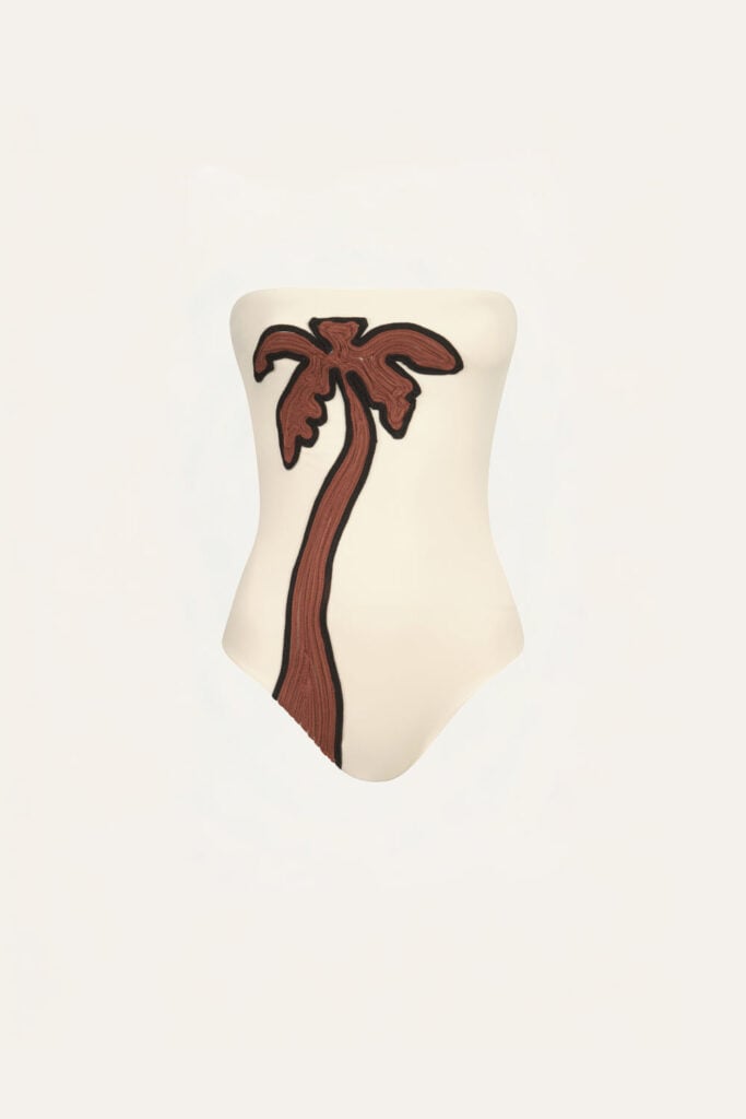 Johanna Ortiz Palm Texture One Piece - Image 1