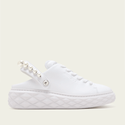 Jimmy Choo Diamond Maxi Pearl Slingback Trainers - Image 1