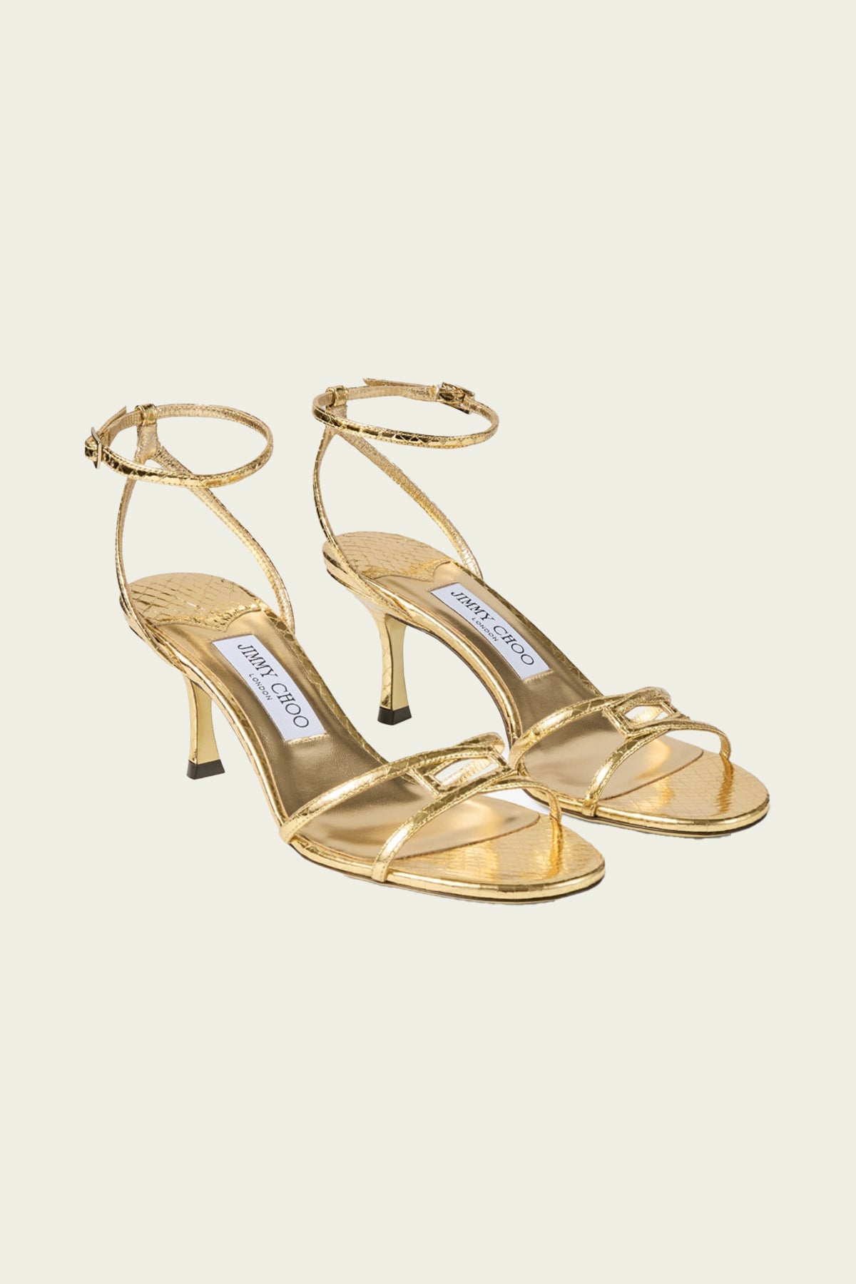 MNJIMM041026045307226_2 Jimmy Choo Leo 65 Candy Wrap Leather Sandals - Image 2