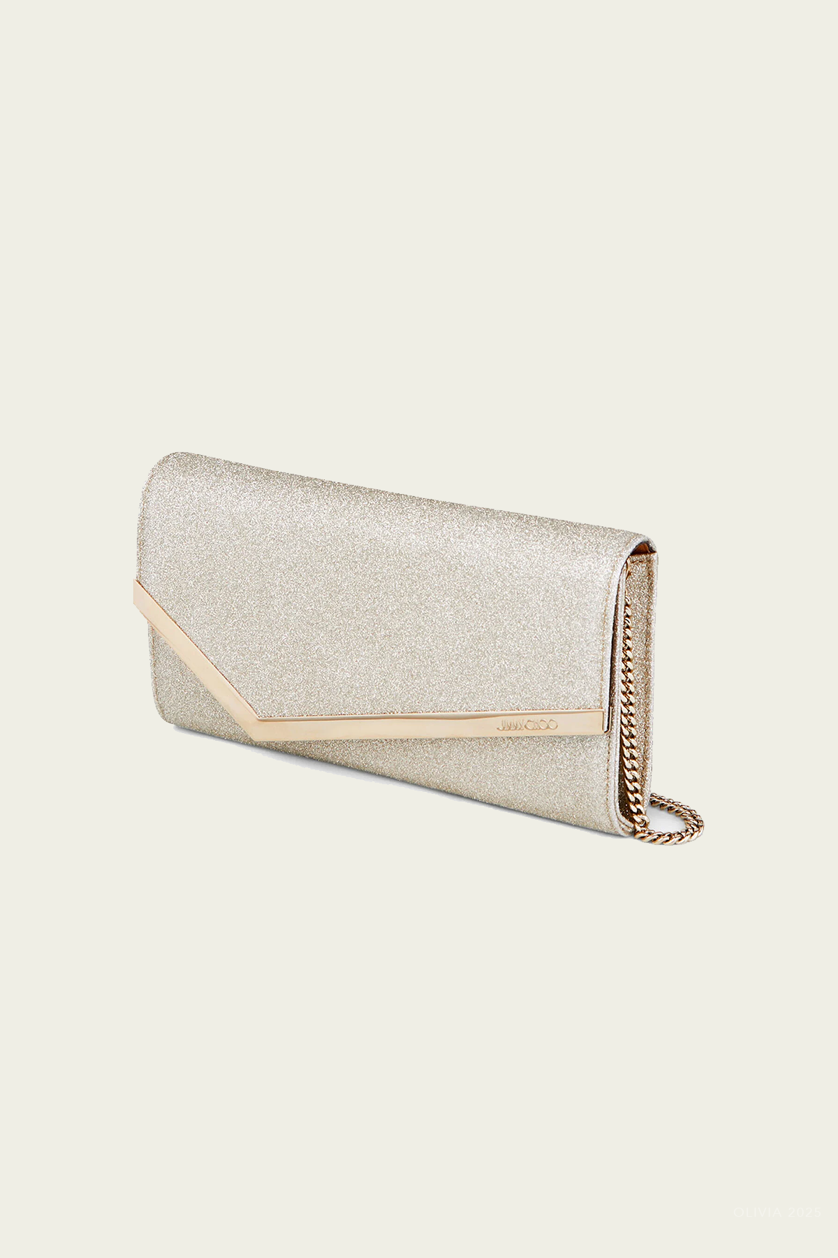 MNJIMM041026045307229_2 Jimmy Choo Emmie Dusty Glitter Clutch Bag - Image 2