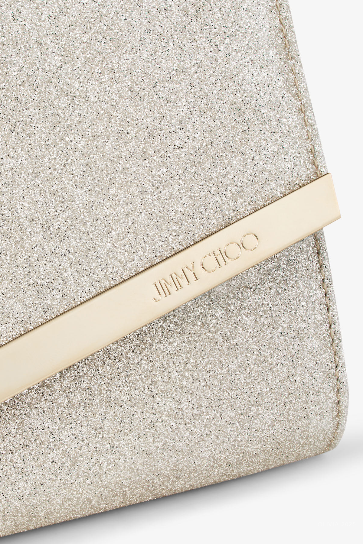MNJIMM041026045307229_3 Jimmy Choo Emmie Dusty Glitter Clutch Bag - Image 3