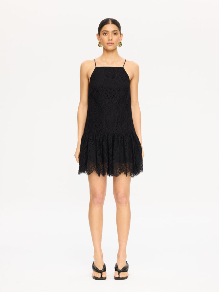 Kivari Soho Lace Drop Waist Mini Dress - Image 1