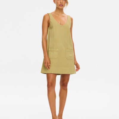 Kivari Ilaria Denim Mini Dress - Image 1