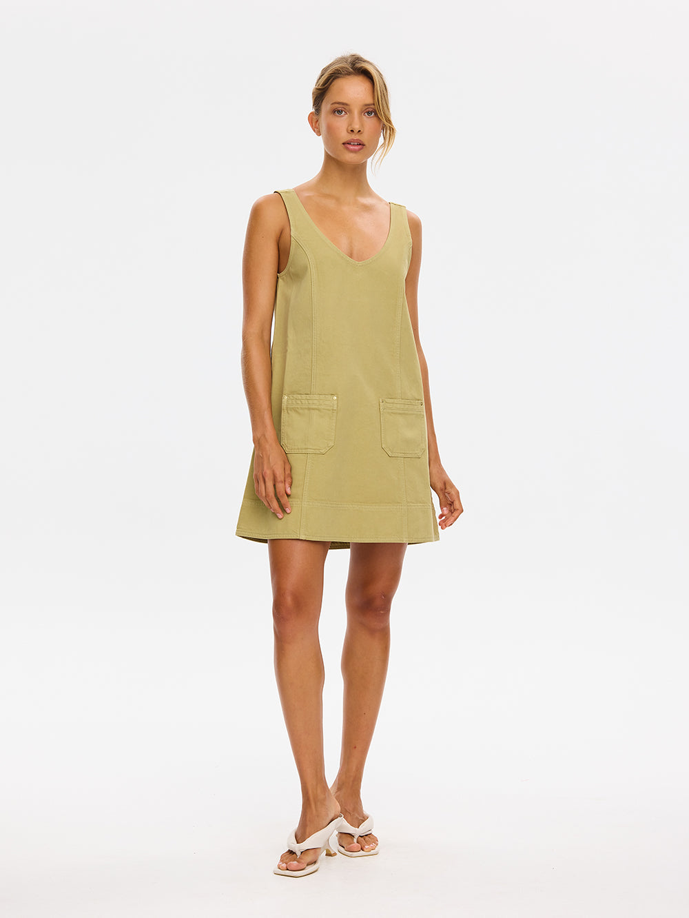 Kivari Ilaria Denim Mini Dress - Image 1